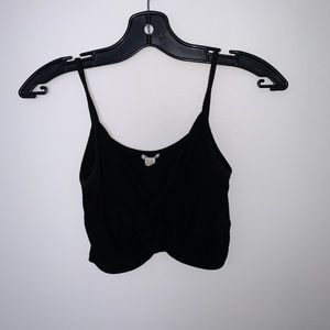 Bralette style crop top with criss-cross front